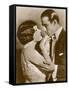 Gloria Swanson American Film Actress with Rudolph Valentino-null-Framed Stretched Canvas