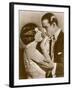 Gloria Swanson American Film Actress with Rudolph Valentino-null-Framed Photographic Print