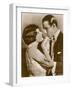 Gloria Swanson American Film Actress with Rudolph Valentino-null-Framed Photographic Print