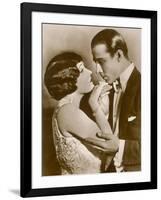 Gloria Swanson American Film Actress with Rudolph Valentino-null-Framed Photographic Print