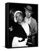 Gloria Swanson and Billy Wilder sur le plateau du film Boulevard du crepuscule (SUNSET BOULEVARD),-null-Framed Stretched Canvas