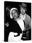 Gloria Swanson and Billy Wilder sur le plateau du film Boulevard du crepuscule (SUNSET BOULEVARD),-null-Stretched Canvas