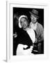 Gloria Swanson and Billy Wilder sur le plateau du film Boulevard du crepuscule (SUNSET BOULEVARD),-null-Framed Photo
