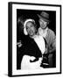 Gloria Swanson and Billy Wilder sur le plateau du film Boulevard du crepuscule (SUNSET BOULEVARD),-null-Framed Photo