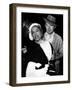 Gloria Swanson and Billy Wilder sur le plateau du film Boulevard du crepuscule (SUNSET BOULEVARD),-null-Framed Photo