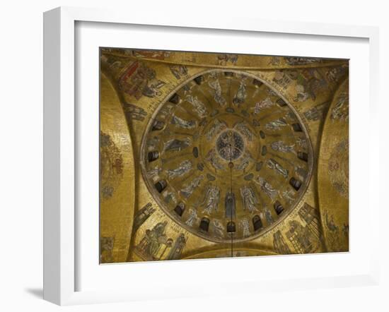 Glorification of Jesus Christ Apostles. Dome of the Ascension, 10th c. St. Mark's Basilica, Venice-null-Framed Art Print