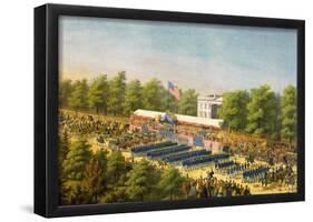 Glorious Army of Potomac Grand Review in Washington 1865 Art Print Poster-null-Framed Poster