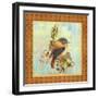 Glorious Birds On Aqua-A-Jean Plout-Framed Giclee Print