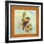 Glorious Birds On Aqua-A-Jean Plout-Framed Giclee Print