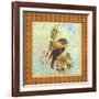 Glorious Birds On Aqua-A-Jean Plout-Framed Giclee Print