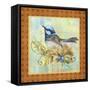 Glorious Birds On Aqua-B-Jean Plout-Framed Stretched Canvas