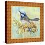 Glorious Birds On Aqua-B-Jean Plout-Stretched Canvas