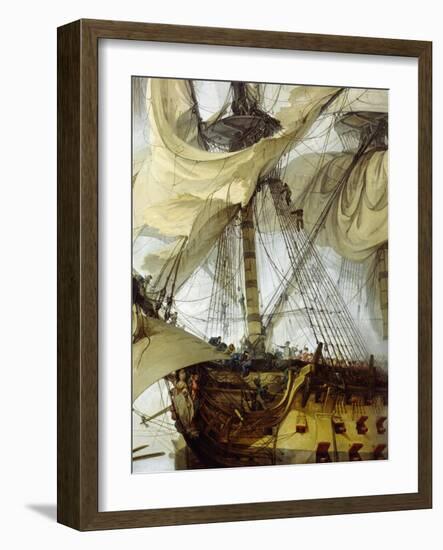 Glorious First of June-Philip James De Loutherbourg-Framed Giclee Print