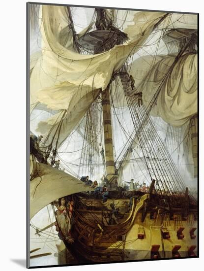 Glorious First of June-Philip James De Loutherbourg-Mounted Giclee Print