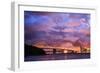 Glorious Lightning Storm, Bay Area, Treasure Island, San Francisco-Vincent James-Framed Photographic Print