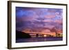 Glorious Lightning Storm, Bay Area, Treasure Island, San Francisco-Vincent James-Framed Photographic Print