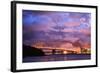 Glorious Lightning Storm, Bay Area, Treasure Island, San Francisco-Vincent James-Framed Photographic Print