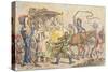 Glorious Reception of the Ambassador of Peace on His Entry into Paris-James Gillray-Stretched Canvas