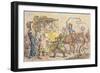 Glorious Reception of the Ambassador of Peace on His Entry into Paris-James Gillray-Framed Giclee Print