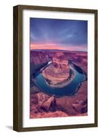 Glorious Sunset at Horseshoe Bend, Page Arizona-null-Framed Photographic Print