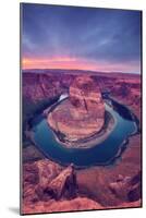 Glorious Sunset at Horseshoe Bend, Page Arizona-null-Mounted Photographic Print