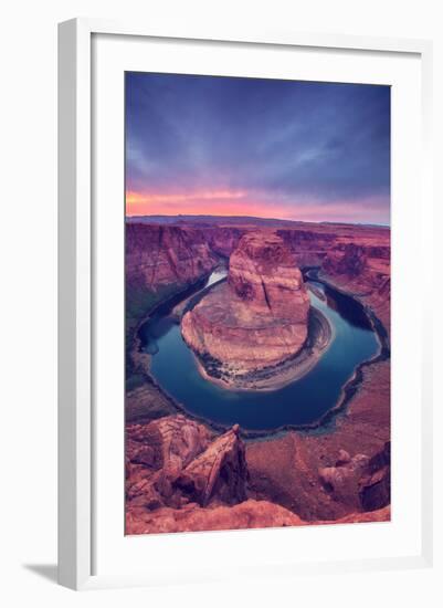 Glorious Sunset at Horseshoe Bend, Page Arizona-null-Framed Photographic Print