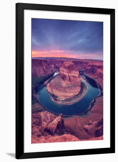 Glorious Sunset at Horseshoe Bend, Page Arizona-null-Framed Photographic Print