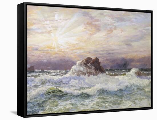 Glorious Sunset-John Brett-Framed Stretched Canvas