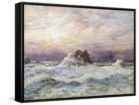 Glorious Sunset-John Brett-Framed Stretched Canvas