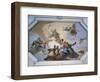 Glory Among Virtues: Fame, Glory, Justice, Fortitude, Temperance and Prudence-Giambattista Tiepolo-Framed Giclee Print