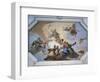 Glory Among Virtues: Fame, Glory, Justice, Fortitude, Temperance and Prudence-Giambattista Tiepolo-Framed Giclee Print