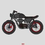 Hand Drawn Classic Motor Illustration Vector-Glory Creative-Stretched Canvas