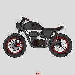 Hand Drawn Classic Motor Illustration Vector-Glory Creative-Mounted Art Print