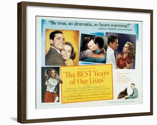 Glory for Me, 1946, "The Best Years of Our Lives" Directed by William Wyler-null-Framed Giclee Print