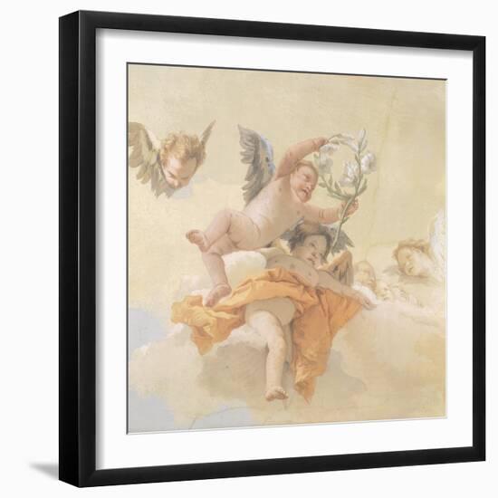 Glory of Angels-Giovanni Battista Tiepolo-Framed Giclee Print