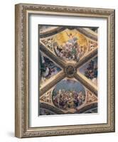 Glory of Christ, Fresco-Giovanni Lanfranco-Framed Giclee Print