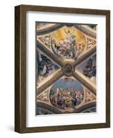 Glory of Christ, Fresco-Giovanni Lanfranco-Framed Giclee Print