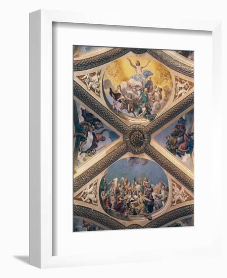 Glory of Christ, Fresco-Giovanni Lanfranco-Framed Giclee Print