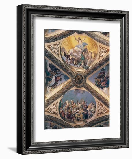 Glory of Christ, Fresco-Giovanni Lanfranco-Framed Giclee Print