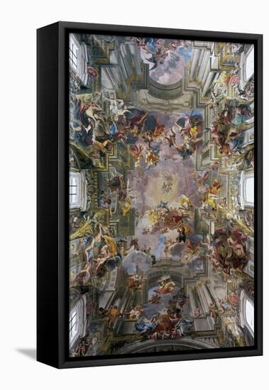 Glory of St. Ignatius-Andrea Pozzo-Framed Stretched Canvas