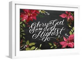 Glory Poinsettias-Lula Bijoux-Framed Art Print