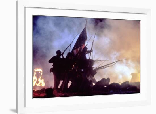 Glory (Pour la gloire) by EdwardZwick, 1989 (guerre by Secession) (photo)-null-Framed Photo