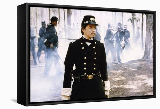 Glory (Pour la gloire) by EdwardZwick with Matthew Broderick, 1989 (guerre by Secession) (photo)-null-Framed Stretched Canvas