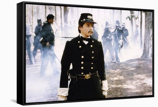 Glory (Pour la gloire) by EdwardZwick with Matthew Broderick, 1989 (guerre by Secession) (photo)-null-Framed Stretched Canvas