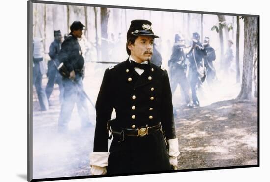 Glory (Pour la gloire) by EdwardZwick with Matthew Broderick, 1989 (guerre by Secession) (photo)-null-Mounted Photo