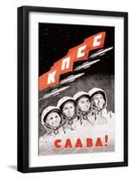 Glory to the Russian Cosmonauts-null-Framed Art Print