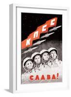 Glory to the Russian Cosmonauts-null-Framed Art Print