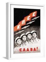 Glory to the Russian Cosmonauts-null-Framed Art Print