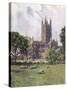 Glos Cathedral 1927-GF Nicholls-Stretched Canvas