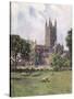 Glos Cathedral 1927-GF Nicholls-Stretched Canvas